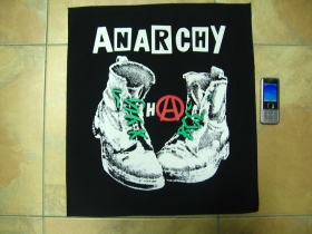 Anarchy, chrbtová nášivka veľká chrbtová nášivka po krajoch neobšívaná